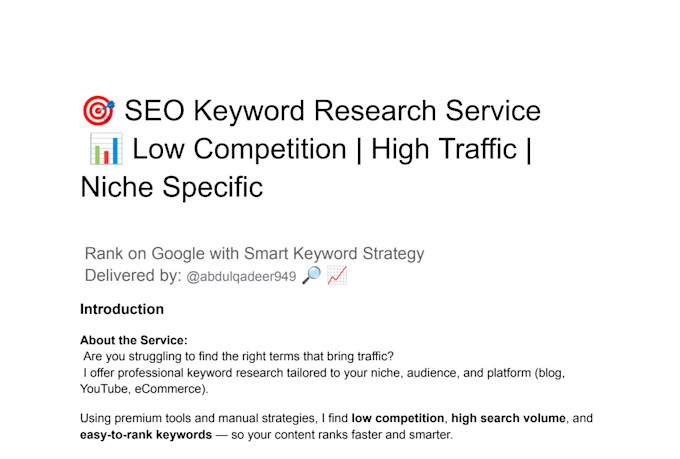 do SEO keyword research to increase your website traffic